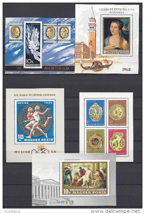 HUNGARY - 1968.Complete Year Set With Souvenir Sheets MNH!!! 93 EUR!!! - Volledig Jaar