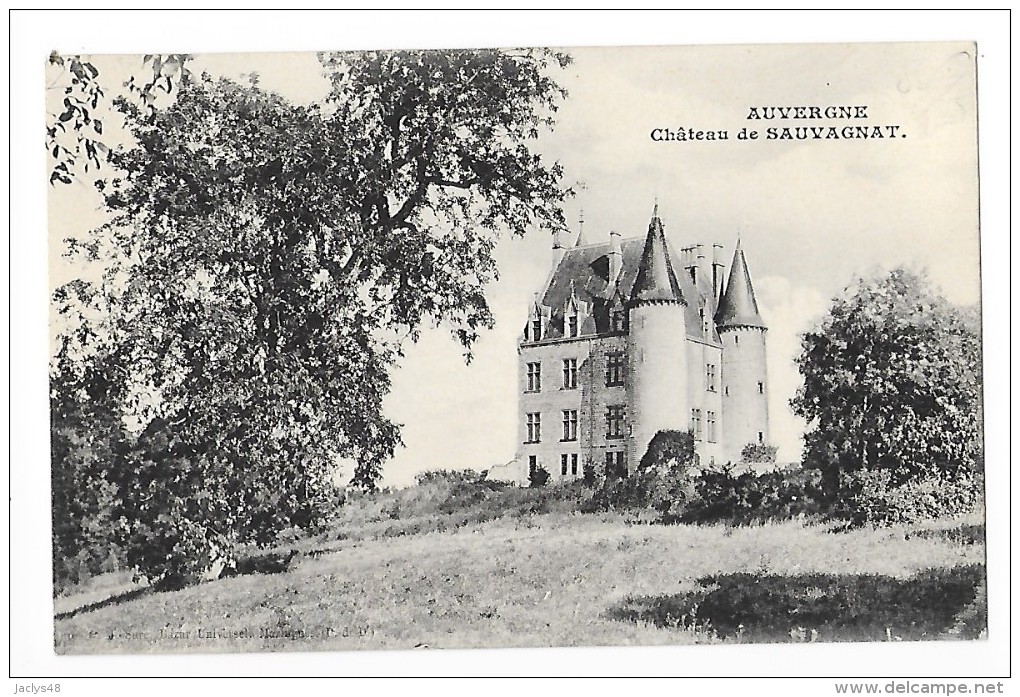 AUVERGNE  (cpa 63)  Château De SAUVAGNAT    -    - L 1 - Maringues