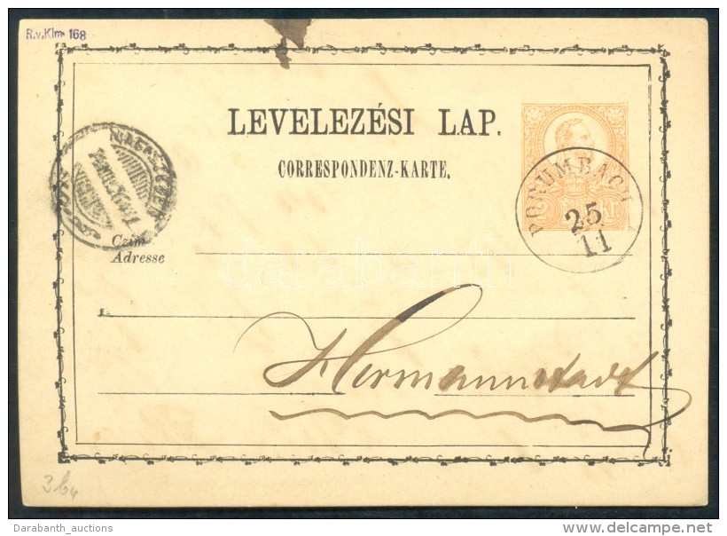 1874 Díjjegyes LevelezÅ‘lap / PS-card 'PORUMBACH' - 'NAGYSZEBEN' - Autres & Non Classés