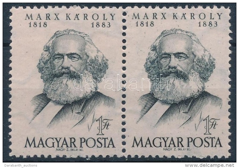 ** 1953 Marx Pár Keskeny és Széles Bélyegek - Autres & Non Classés