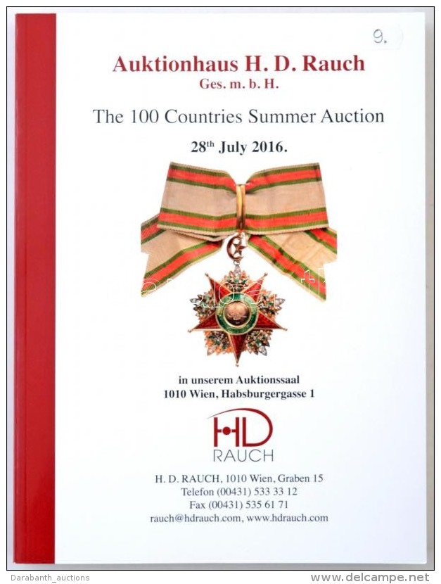 Auktionhaus H. D. Rauch GMBH - The 100 Countries Summer Auction 28th July 2016. Árlistával Az... - Non Classés