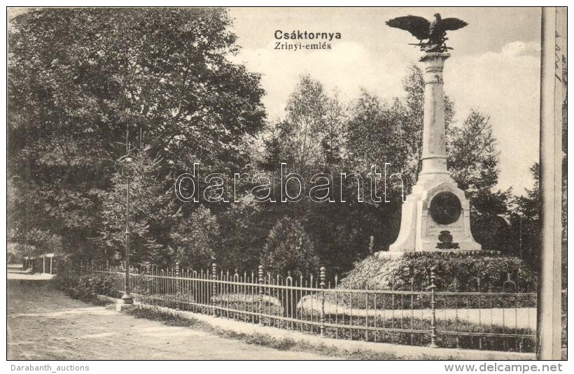 ** T1/T2 Csáktornya, Cakovec; Zrínyi EmlékmÅ± / Statue - Non Classés