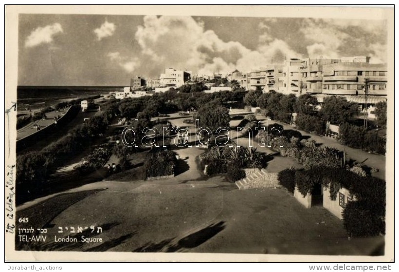 5 Db Izraeli Városképes Lap A '40-es és '50-es évekbÅ‘l: Tel Aviv, Jerusalem / 5 Modern... - Unclassified