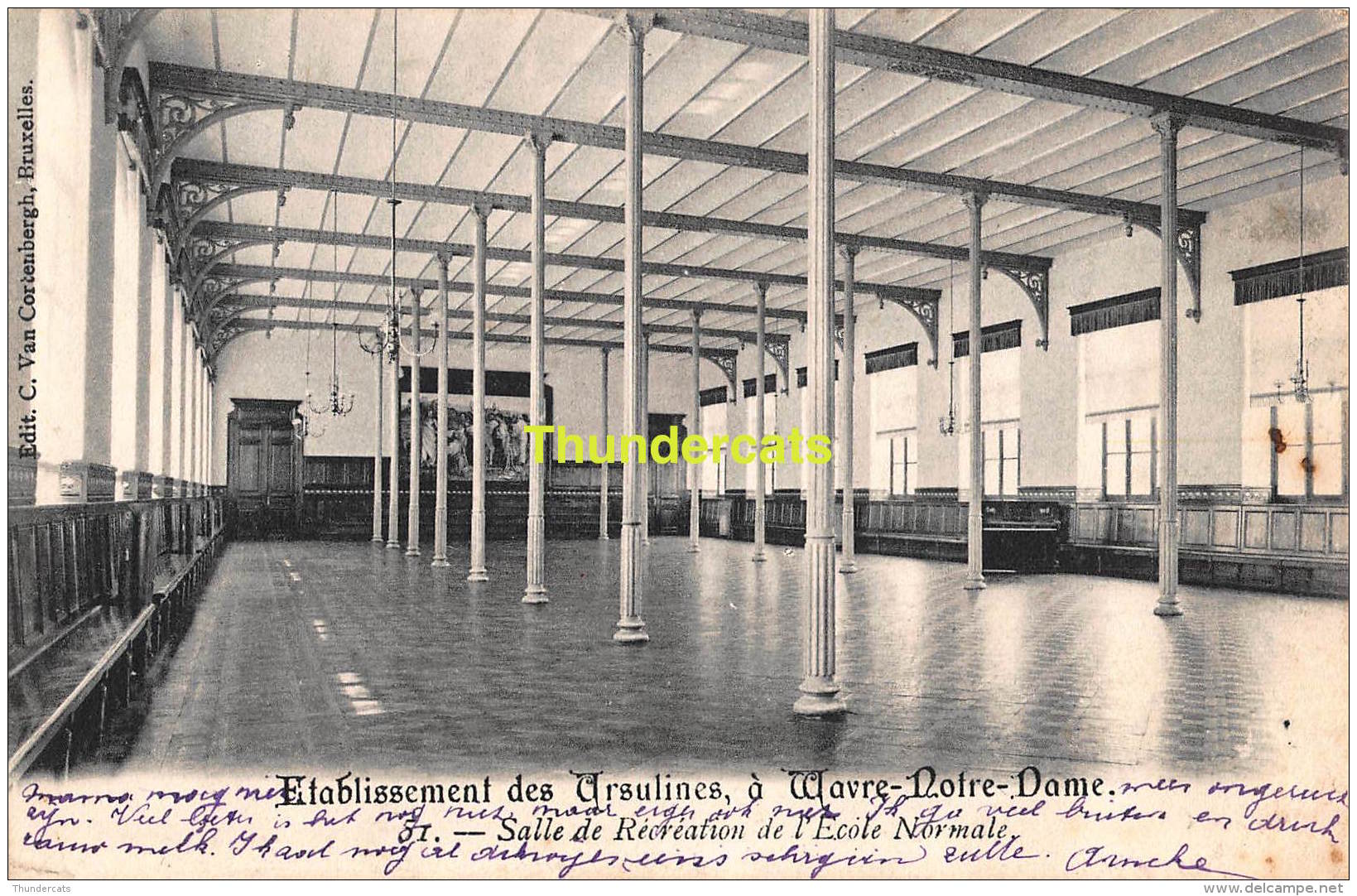 CPA ETABLISSEMENT DES URSULINES A WAVRE NOTRE DAME SALLE DE RECREATION DE L'ECOLE NORMALE - Sint-Katelijne-Waver