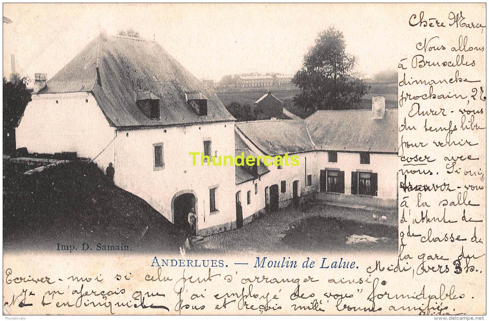 CPA  ANDERLUES  MOULIN DE LALUE - Anderlues