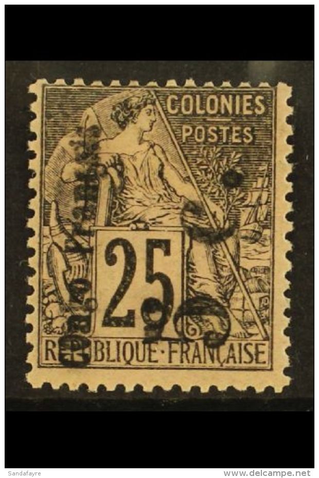 CONGO 1891 5c On 25c, Large "O", Reading Upwards, Yv 4Aa, Very Fine Mint. For More Images, Please Visit... - Sonstige & Ohne Zuordnung