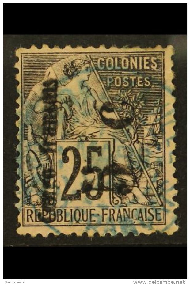 CONGO 1891 5c On 25c, Small "o", Reading Upwards, Yv 4a, Fine Used. For More Images, Please Visit... - Andere & Zonder Classificatie