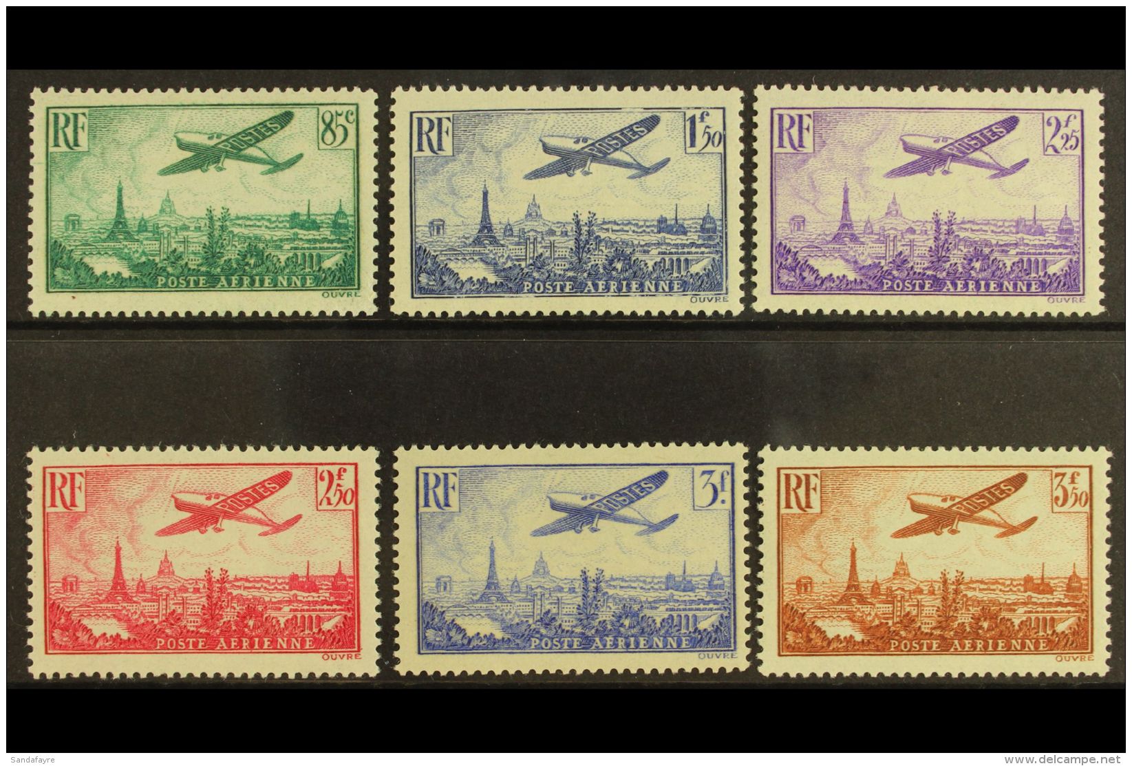 1936 Air Set Complete, Yv 8/13, Very Fine Mint (6 Stamps) For More Images, Please Visit... - Andere & Zonder Classificatie