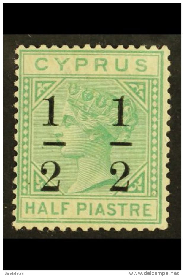 1886 &frac12; On &frac12;pi Emerald-green, SG 27, Lightly Hinged Mint, Faint Corner Crease. For More Images,... - Autres & Non Classés