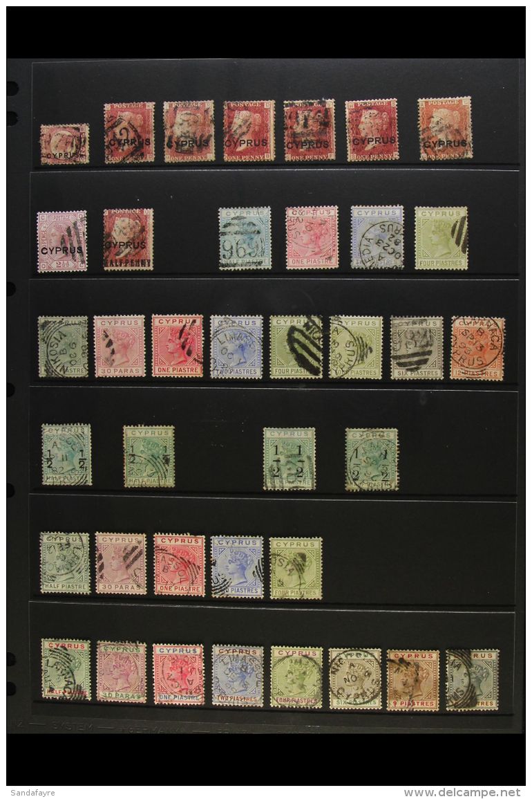 1880-1935 ALL DIFFERENT USED COLLECTION A Mostly Good To Fine Used Collection Which Includes 1880 &frac12;d Rose... - Andere & Zonder Classificatie
