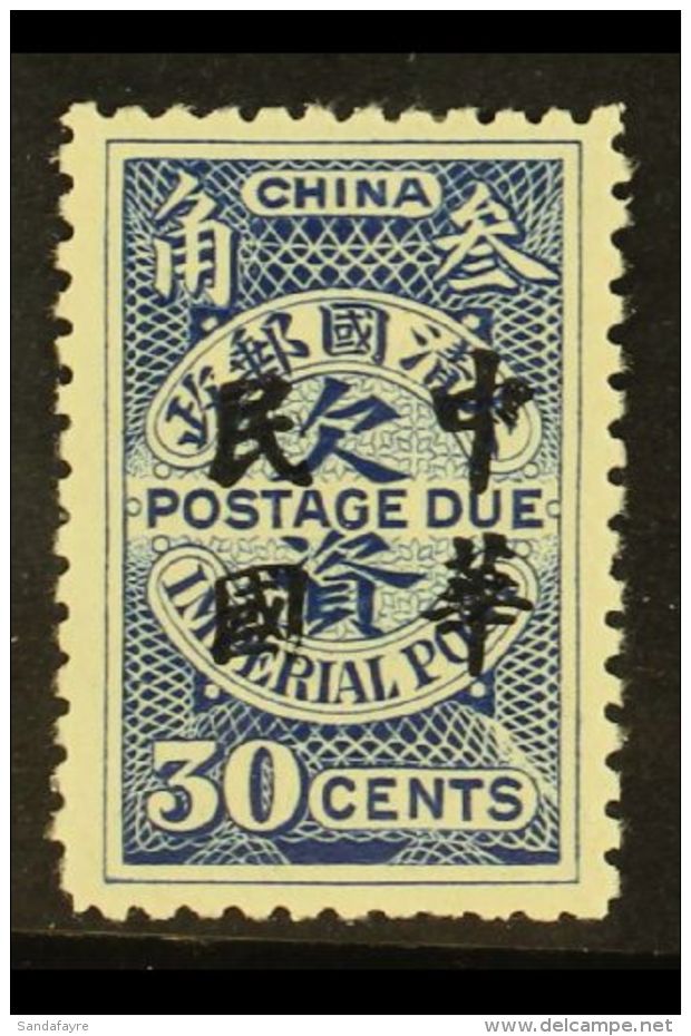 POSTAGE DUES 1912 30c Blue Postage Due, SG D241, Very Fine And Fresh Mint. For More Images, Please Visit... - Sonstige & Ohne Zuordnung