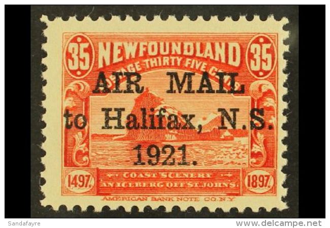 1921 35c Red Air With 2&frac34;mm Opt, SG 148, Never Hinged Mint. For More Images, Please Visit... - Autres & Non Classés