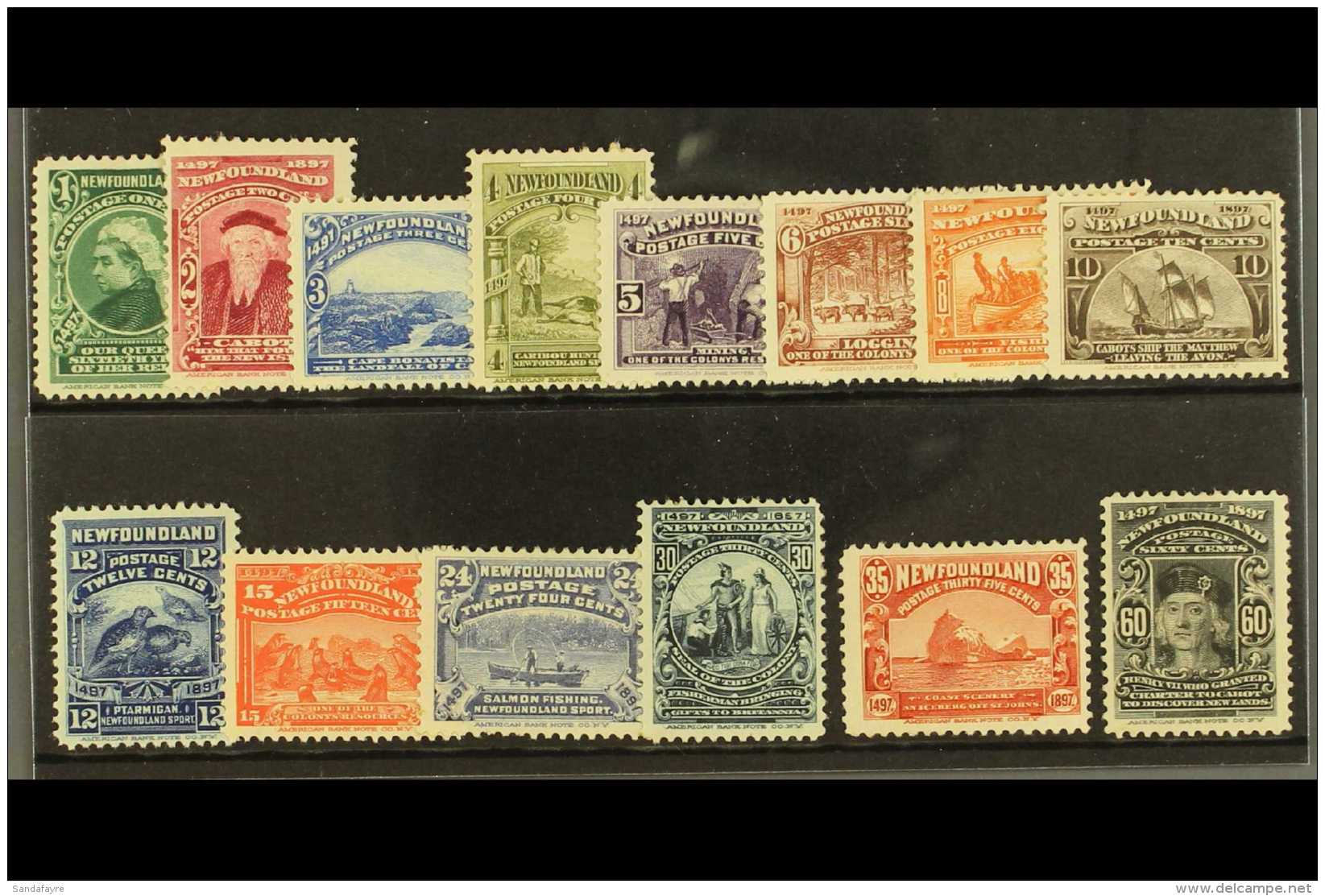 1897 Discovery Of Newfoundland Set, SG 66/79, Fine Mint (14 Stamps) For More Images, Please Visit... - Other & Unclassified