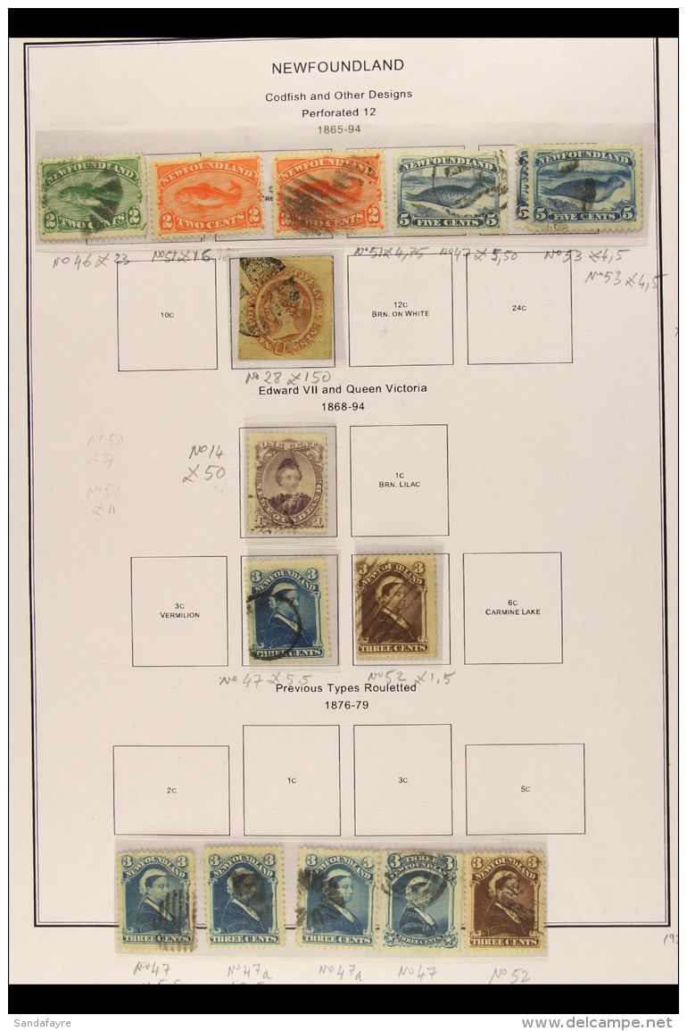 1857-96 A Small But Useful Collection On Pages, Incl. 1857 1d Unused, 1861-62 1d And 6&frac12;d Unused With Four... - Andere & Zonder Classificatie