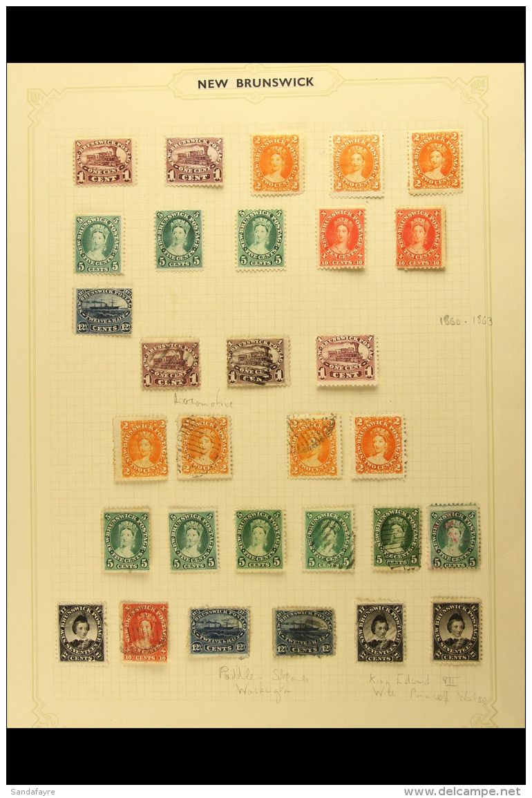 COLLECTION ON ALBUM PAGE 1860-63 Extensive Mint, Unused And Used Range To 17c (two Mint &amp; One Used). A Few... - Autres & Non Classés