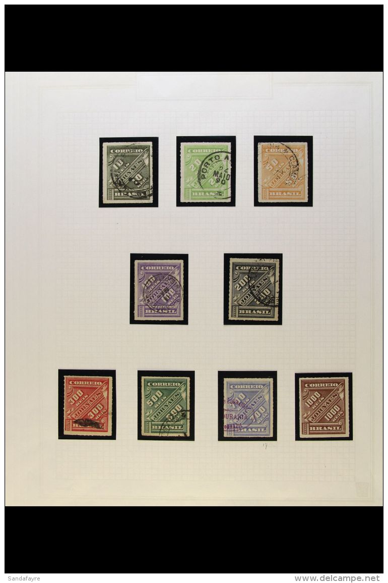 NEWSPAPER STAMPS 1889-93 Fine Mint And Used Collection On Album Pages, Includes 1889 (in Yellow) Complete Set... - Andere & Zonder Classificatie