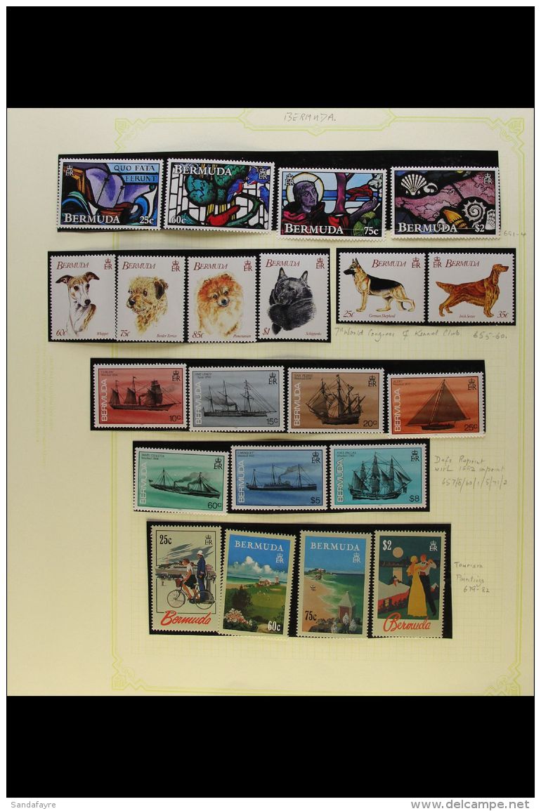 1984-2001 NEVER HINGED MINT COLLECTION A Beautiful All Different Collection On Hingeless Album Pages, Includes... - Bermuda