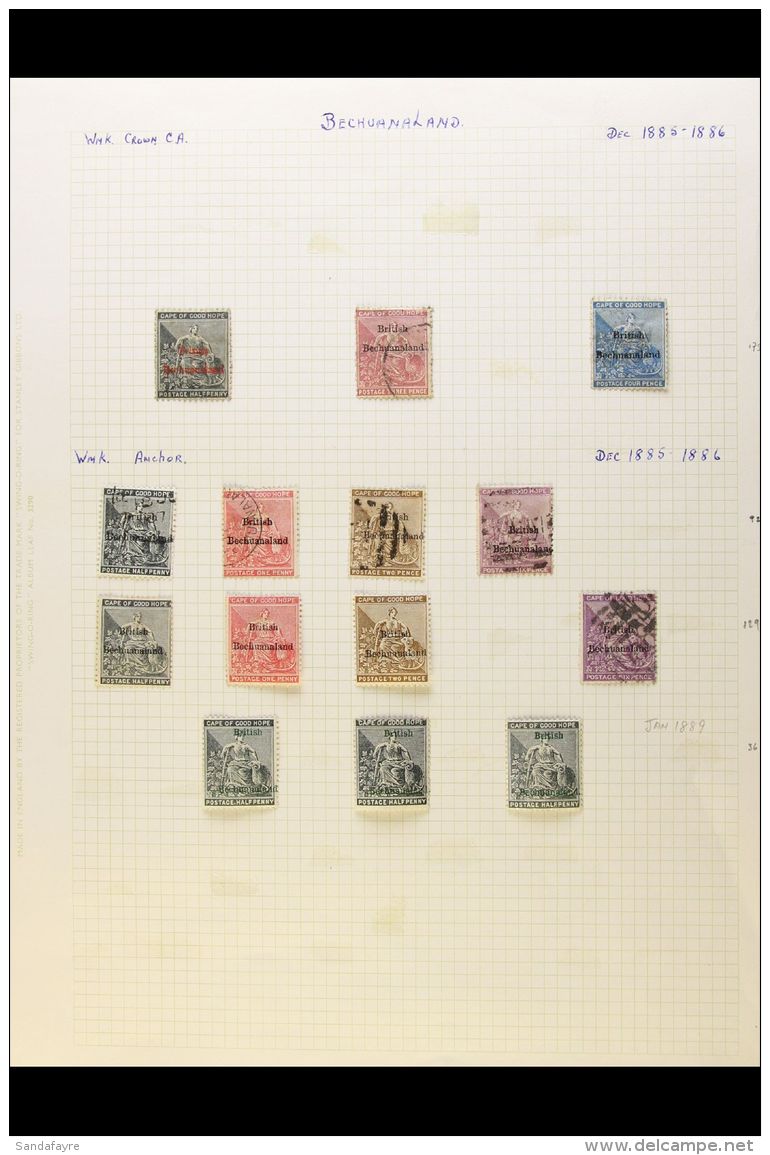 1885 - 1913 GOOD MINT AND USED COLLECTION Written Up On Pages And Staring With The 1885 Overprints On The Stamps... - Andere & Zonder Classificatie