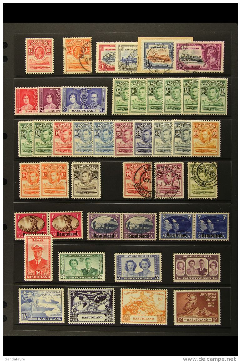 1933-63 COLLECTION Presented On Stock Pages. Inc 1933 KGV Jubilee Set, 1938 KGVI Set To 2s6d &amp; Used Range To... - Andere & Zonder Classificatie