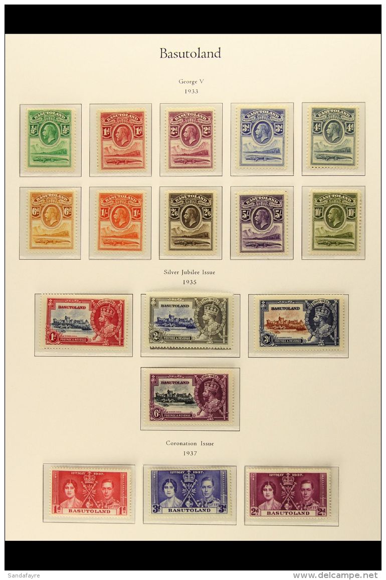1933-1966 DELIGHTFUL MINT Collection On Hingeless Printed Leaves. A COMPLETE BASIC RUN, SG 1/105, Plus The Postage... - Andere & Zonder Classificatie