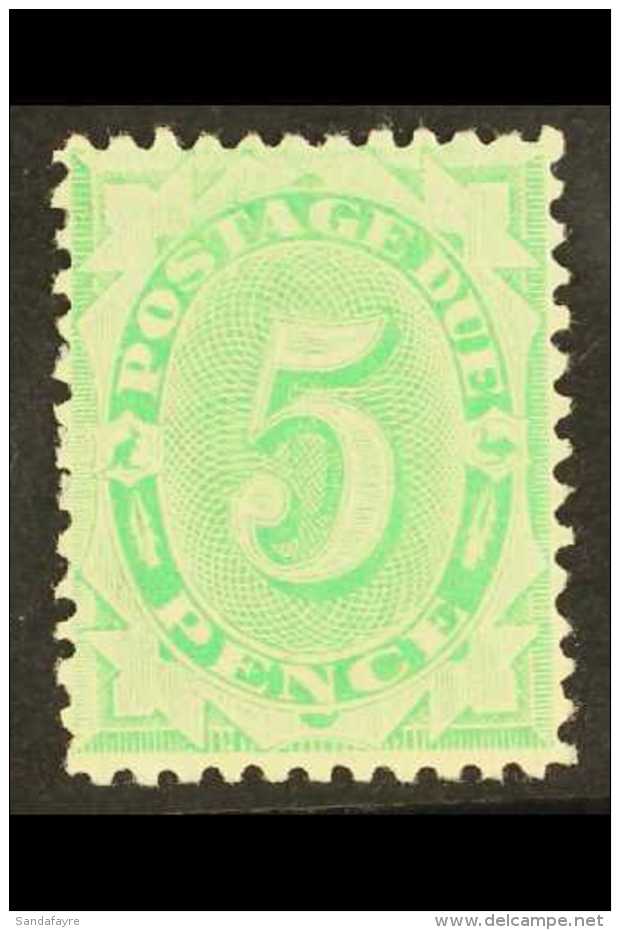 POSTAGE DUES 1902-04 5d Emerald-green Perf 11&frac12;,12, SG D17, Fine Mint, Very Fresh. For More Images, Please... - Andere & Zonder Classificatie