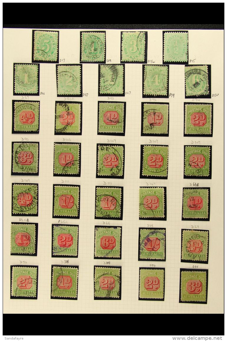 POSTAGE DUES 1902-1958 MINT &amp; USED COLLECTION In Hingeless Mounts On Leaves, Inc 1902-04 Perf 11&frac12;,12 5d... - Andere & Zonder Classificatie