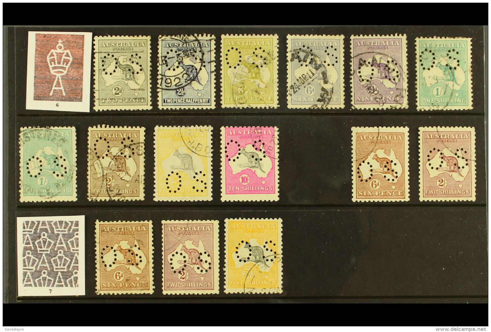 OFFICIALS 1915-1929 ROOS USED COLLECTION On A Stock Page, All Different, Inc 1915-28 Set To 10s, 1923-24 To 2s And... - Other & Unclassified