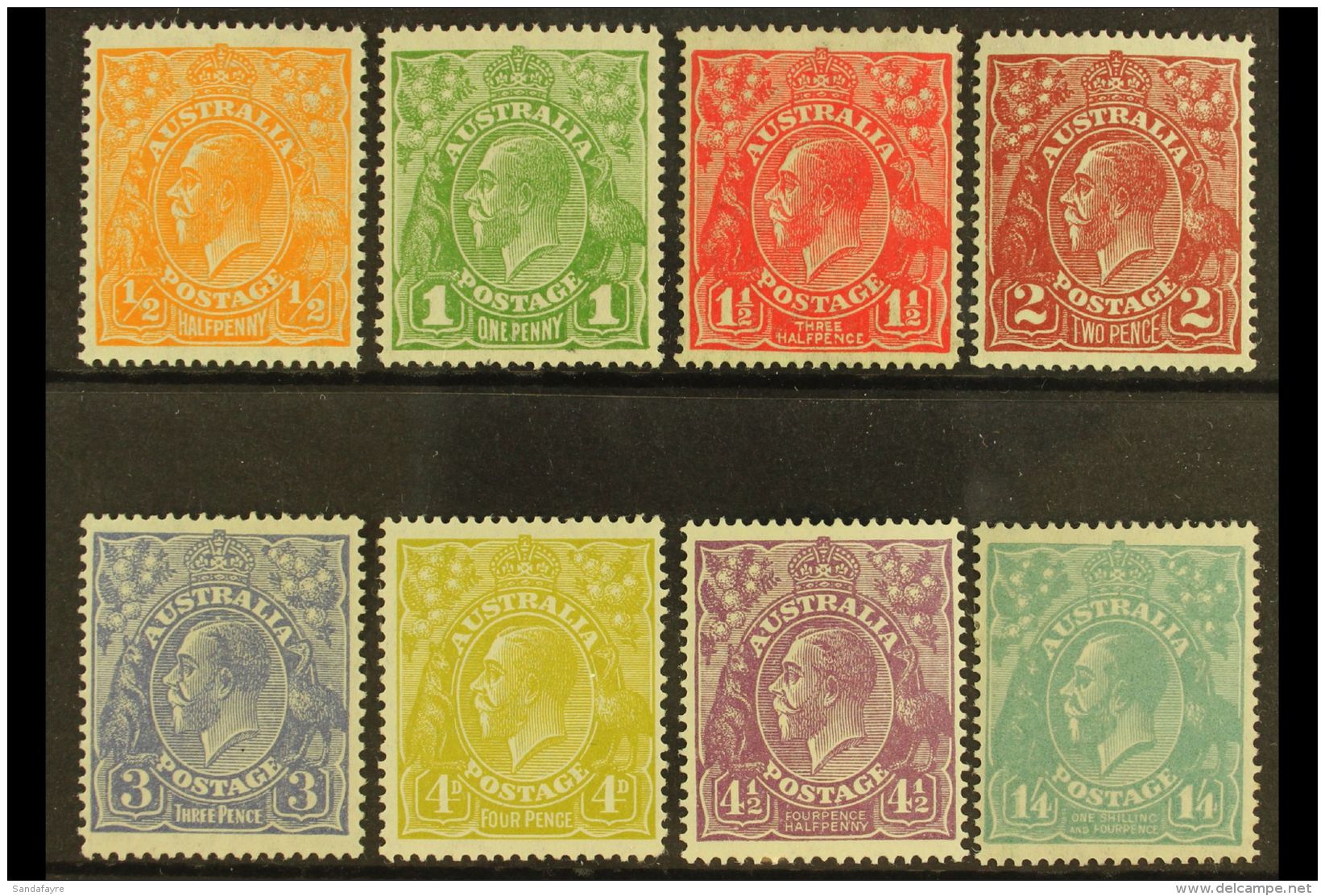 1926 Geo V, "Heads" Set Complete, SG 85/93, Very Fine And Fresh Mint. (8 Stamps) For More Images, Please Visit... - Andere & Zonder Classificatie