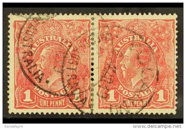 1916-18 1d Rose-red Rough Paper Die I Substituted Cliche And Die II Substituted Cliche (SG 47ba &amp; 47ia) In... - Sonstige & Ohne Zuordnung