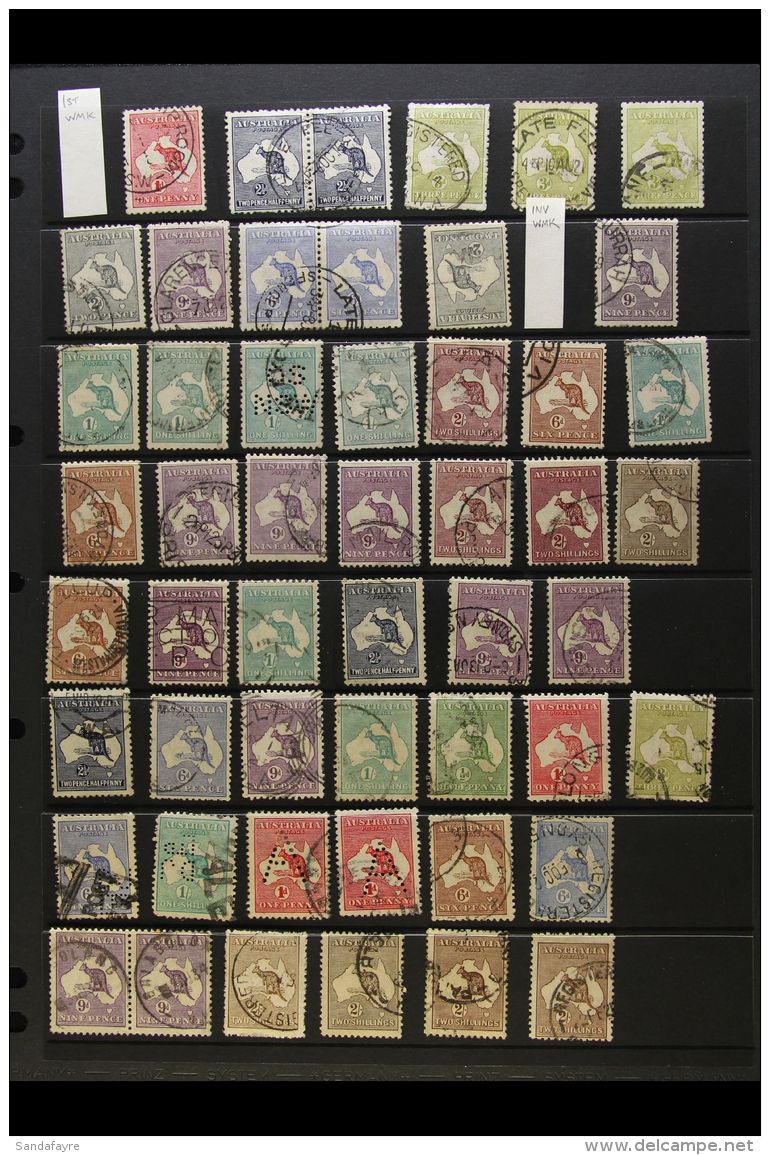 1913-45 ROO HOARD A Fabulous Mint &amp; Used Accumulation On Pages &amp; Unchecked Ranges On Stock Cards Includes... - Other & Unclassified