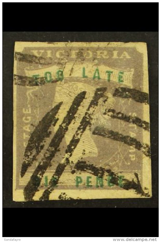 VICTORIA 1854 6d Lilac And Green, Too Late, SG 33, Very Fine Used With Good Margins All Round. For More Images,... - Sonstige & Ohne Zuordnung