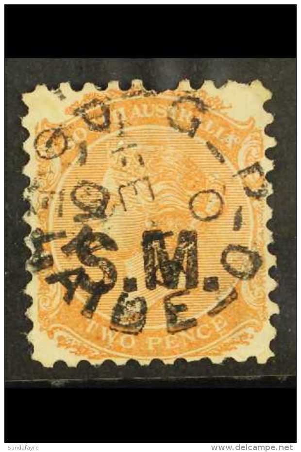 SOUTH AUSTRALIA - DEPARTMENTAL STAMPS "S.M." (Stipendiary Magistrate) In Black On 2d, Neatly Cancelled By Cds. For... - Sonstige & Ohne Zuordnung