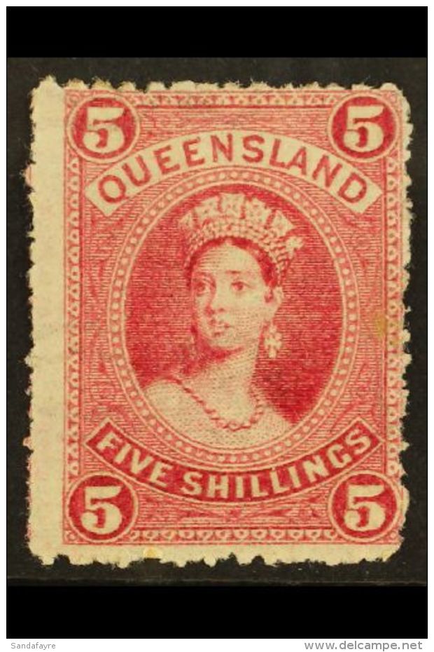 QUEENSLAND 1882-95 5s Rose, Perf 12, Watermark W5 On Thin Paper, SG 154, Fine Mint. For More Images, Please Visit... - Autres & Non Classés