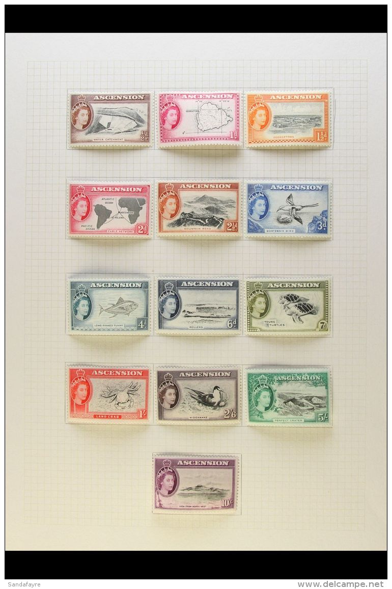 1953-1976 COMPLETE SUPERB MINT COLLECTION On Leaves, All Different, Many Are Never Hinged, Inc 1956 Set, 1963... - Ascension (Ile De L')