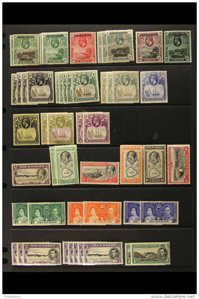 1922-1949 FINE MINT COLLECTION With Light Duplication On Stock Pages, Inc 1922 Opts Set To 2d (x3), 8d &amp; 1s,... - Ascension