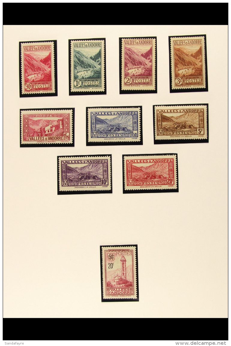 FRENCH 1932-1965 FINE MINT COLLECTION Neatly Presented On Album Pages. Includes 1932-33 Pictorial Range With Most... - Sonstige & Ohne Zuordnung