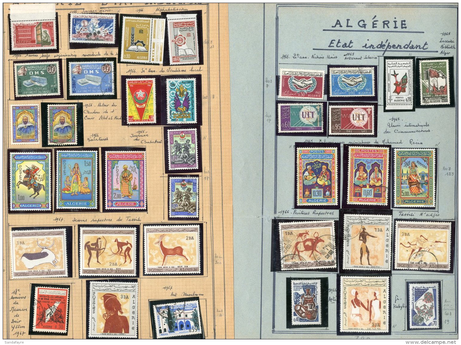 1962-1974 COMPREHENSIVE COLLECTION On Leaves, Fresh Mint Or Fine Used All Different Stamps, Virtually COMPLETE For... - Andere & Zonder Classificatie