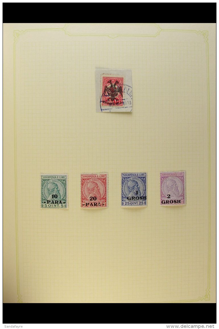 1914-1970 ALL DIFFERENT COLLECTION A Most Useful Mint &amp; Used Collection Presented Neatly In A Spring Back... - Albanien