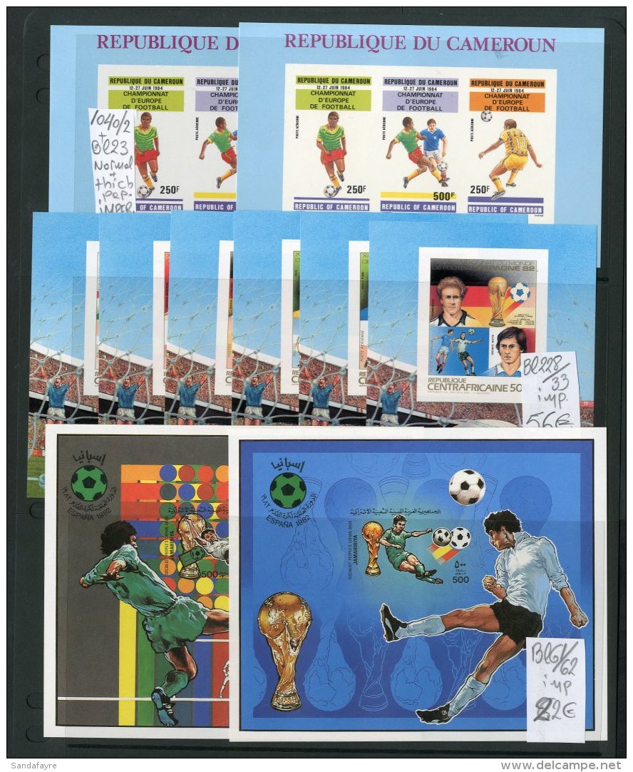SOCCER All Different, Never Hinged Mint Collection Of 1965 To 1996 Restricted Printing Imperforate Sets And Imperf... - Unclassified