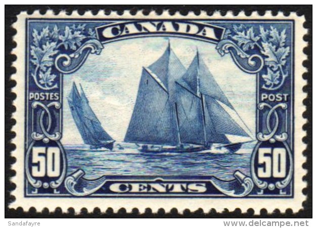 SHIPS Canada 1929 50c Blue Bluenose, SG 284, Fine Lightly Hinged Mint. For More Images, Please Visit... - Non Classés
