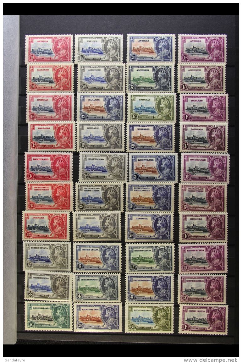 1935 SILVER JUBILEE Attractive Mint All Different Complete Sets From Most British Commonwealth Countries Including... - Non Classés