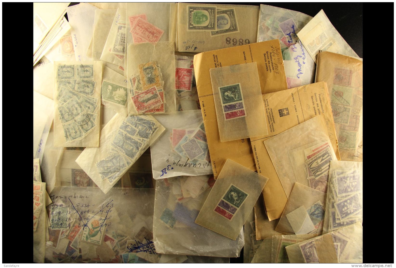 WORLD PACKET HOARD Mostly 20th Century Mint (some Never Hinged) And Used Stamps In Packets &amp; Envelopes, Inc... - Andere & Zonder Classificatie