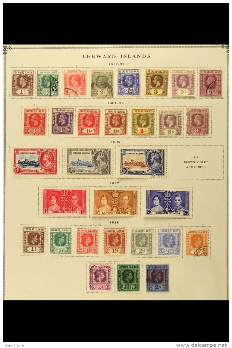 LEEWARD ISLANDS - COMMONWEALTH 1870s-1950s MINT &amp; USED COLLECTION On Pages. Includes Strong Jubilee,... - Other & Unclassified