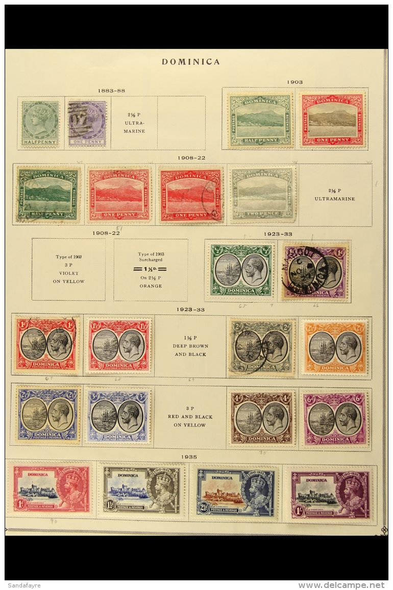 WINDWARD ISLANDS - COMMONWEALTH 1880s-1950s MINT &amp; USED COLLECTION On Pages. Includes Strong Jubilee,... - Other & Unclassified