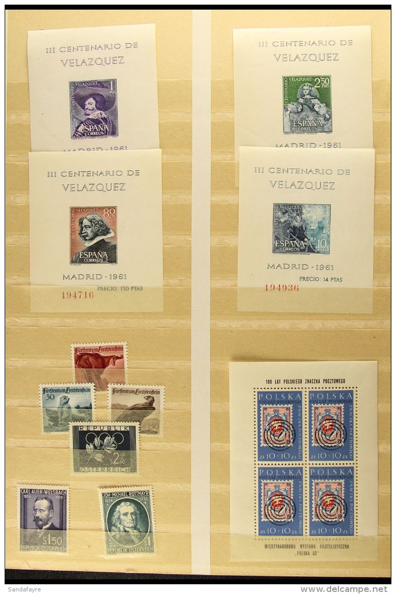 EUROPEAN COUNTRIES Mostly 1950's - 1960's NEVER HINGED MINT Issues With Many Complete Sets In Two Stockbooks,... - Other & Unclassified