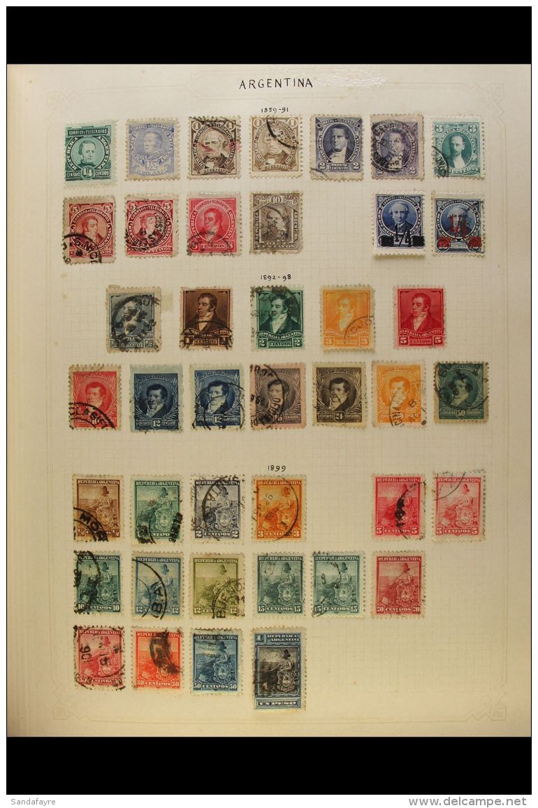 OLD TIME WORLD COLLECTION 1850s-1940s Lovely Old Mint &amp; Used Collection Presented By Country (alphabetically)... - Otros & Sin Clasificación