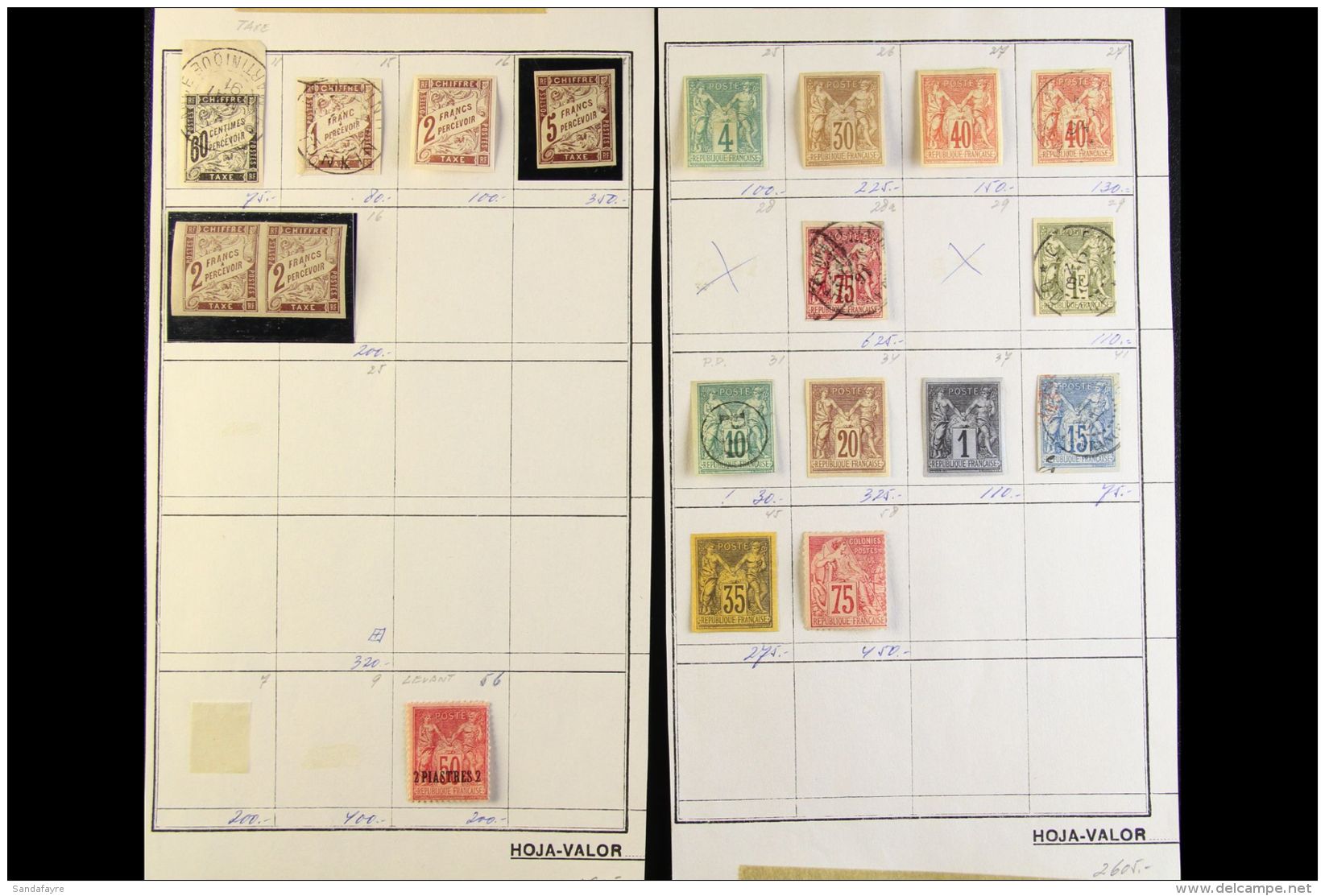 FRENCH COLONIES Delightful Old Time Selection On Old Spanish Approval Sheets All Fresh And Lovely Quality With... - Otros & Sin Clasificación