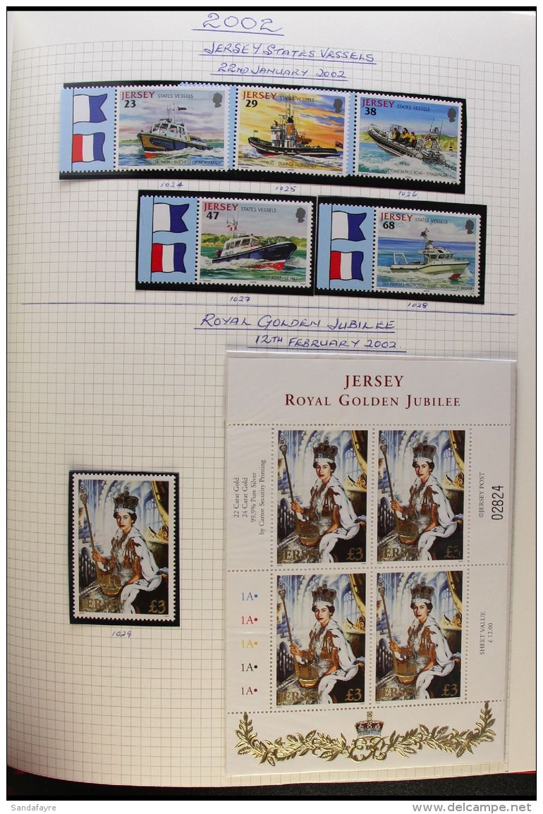 JERSEY 1988-2003 NEVER HINGED MINT COLLECTION Presented In Mounts In A Spring Back Album.  We See A High Degree Of... - Autres & Non Classés