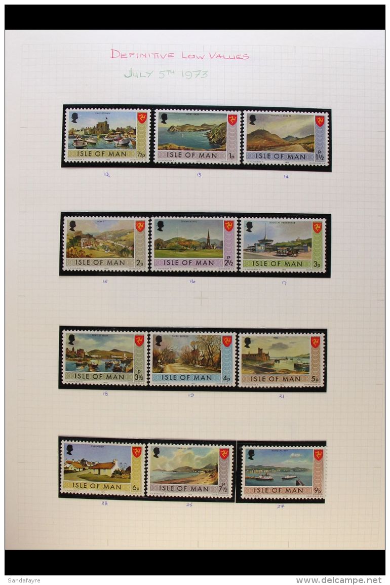 ISLE OF MAN 1958-1994 EXTENSIVE MINT / NHM COLLECTION Presented In Mounts In A Pair Of Multi-ring Binders, Chiefly... - Autres & Non Classés