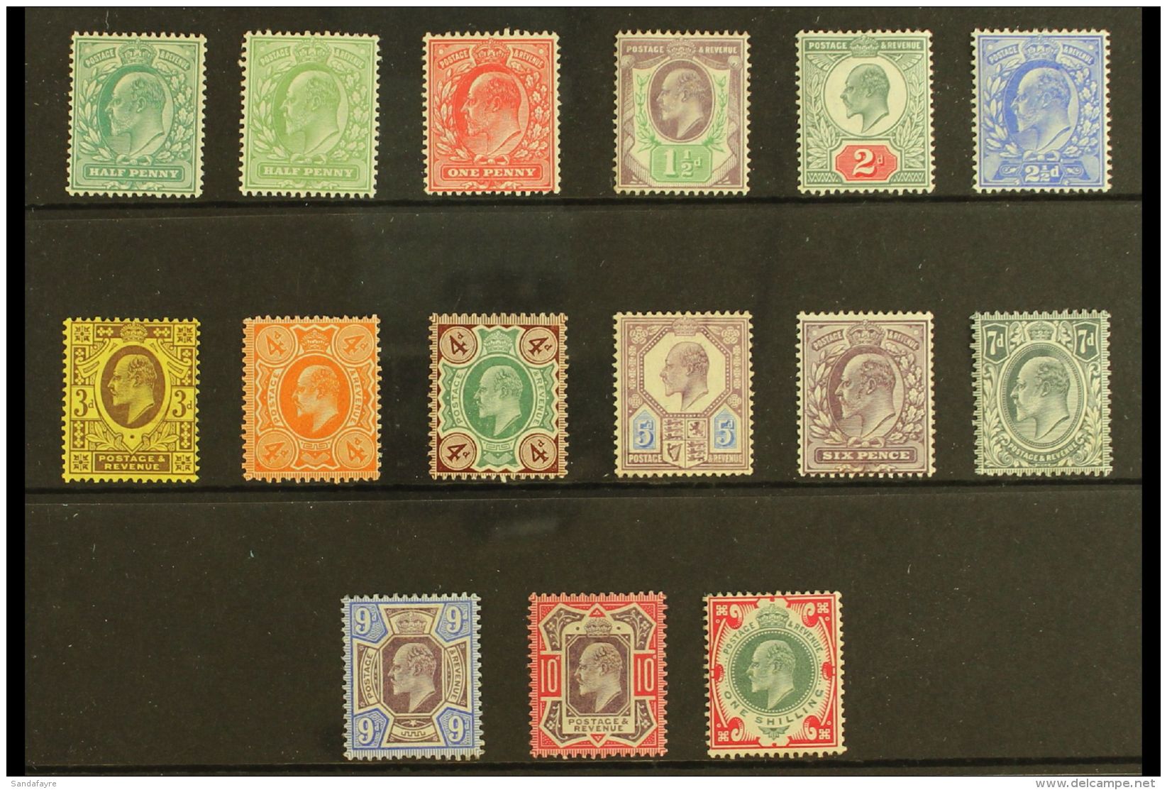 1902-13 KEVII Complete Simplified Set To 1s, SG 215-314, Fine Mint, Very Fresh. (15 Stamps) For More Images,... - Zonder Classificatie